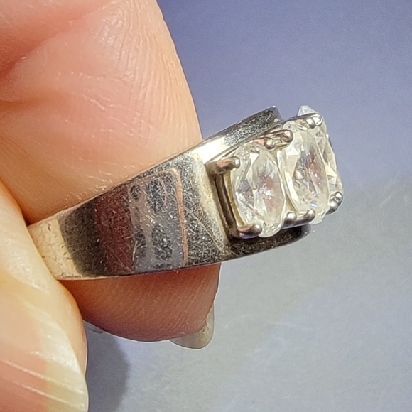 Cubic Zirconia Silver Ring - Picture 2 of 5